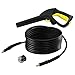 Produktbild spares2go Quick Connect System Pistole und Schlauch Kit für Kärcher K4 Hochdruckreiniger (7,5 Meter)