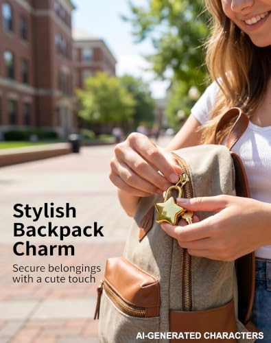 Image of Mini Star Shaped Padlock with Key Cute Decorative Padlock for DIY Projects Diaries Journals and Crafts Star Lock for Girls Design(Gold-2PCS)