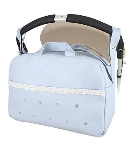 Bolso Carro BEbe Maternal Polipiel Levante Con Asa para colgar al hombro Danielstore (Azul)