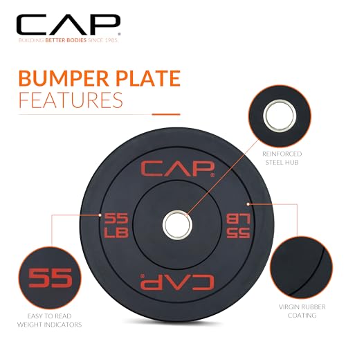 Image of CAP Barbell Rubber Olympic Bumper Plate | Multiple Options /Colors