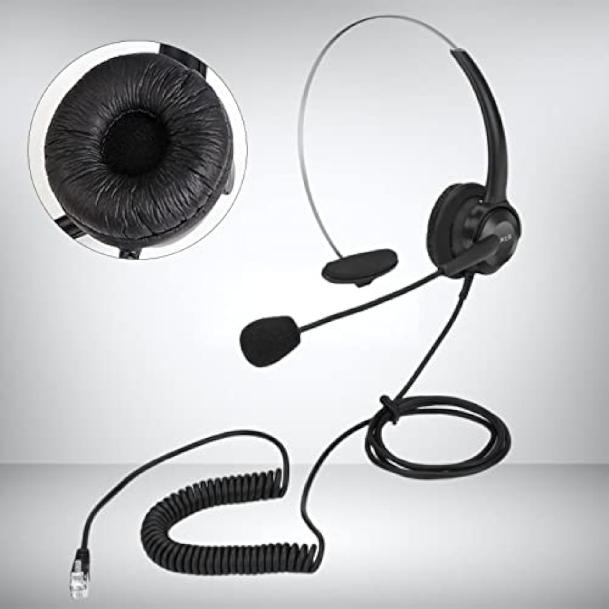 Phone Headsets Earphone Mic for Desk Phone
