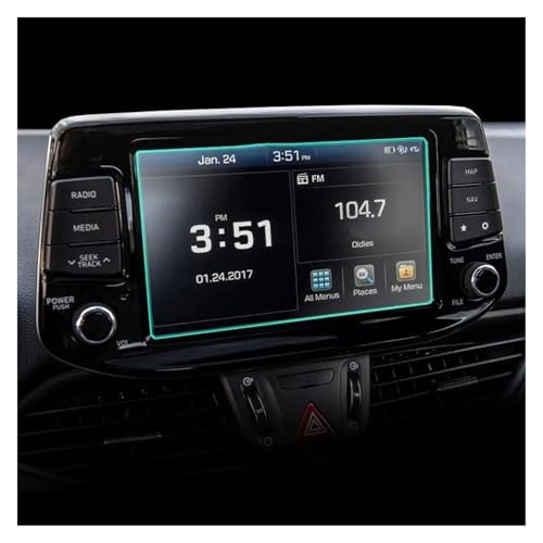 Film protection navigation GPS Hyundai i30 verre trempe 8 pouces anti-rayures