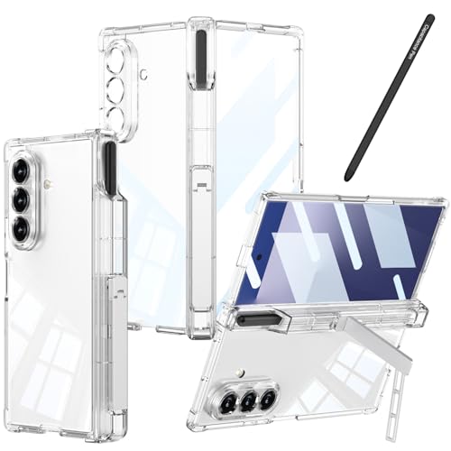 GYOKUYU �P�[�Xfor Galaxy Z Fold 7 SC-56F SCG34[�q���W�t���b�y�����[�b�l�p�ϏՌ��^�C�v]�M�����N�V�[Z �t�H�[���h7 �g�уP�[�X ������� �y���t���i����S-pen�j �ϏՌ� �N���A�J�o�[(�N���A)