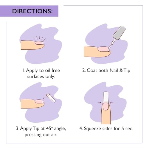 Image of RIANZ Super Strong Nail Glue for Press On Nails, 10ml Brush On Nail Glue for Acrylic Nails, Fake Nails & Nail Tips & Extension Durable & Long-Lasting, Easy Application, Mess-Free & Travel-Friendly (1)