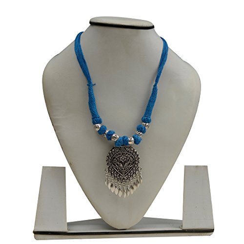 Antique Oxidised Tribal Pendant Necklace