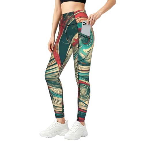 Leggings conjuntos de entrenamiento de alta elasticidad con diseño gráfico inspiracional