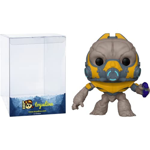 Grunt Conscript W/Plasma P I S T O L : P O P ! Games Vinyl Figurine Bundle With 1 Compatible 'Toysdiva' Graphic Protector (020-59335 - B)