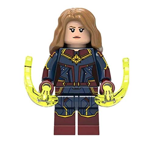 Captain Marvel Infinity War Guardians of The Galaxy Marvel Superhero Mini Action Figure Comic Book Character Movie Red & Blue