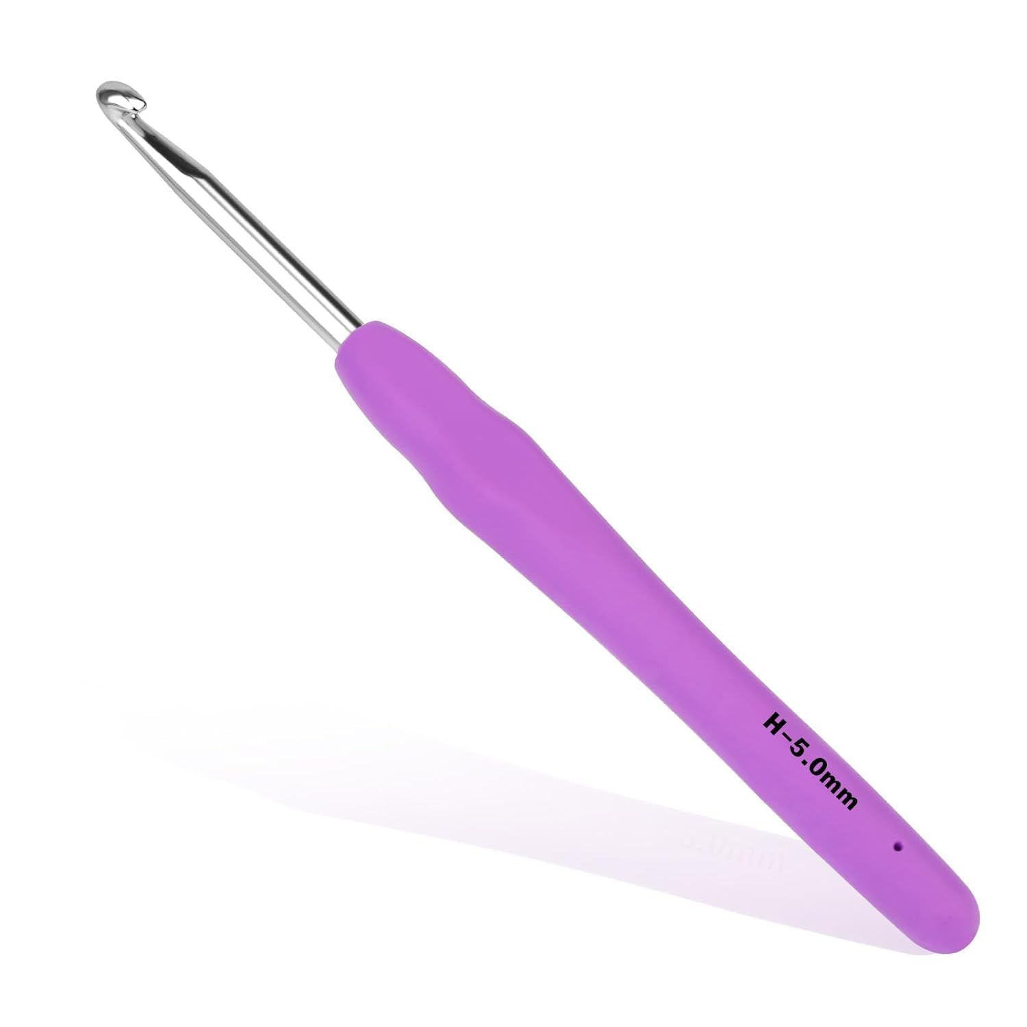 Ergonomic Crochet Hook | Soft Grip Crochet Needle for Comfortable Knitting & Crochet Projects | Lightweight Crochet Tool for Beginners & Professionals Hobbyists & Experienced Crafters Soft Comfort Grip (5.00 mm Purple)-image-40