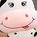 TEFU Lovely Creative Milk Cow Plush Pillow Toys Soft Stuffed Cartoon Animal Cattle Doll Bedroom Sleeping Pillow Cushion,Gifts for Friends Kids (70cm/27.5in)