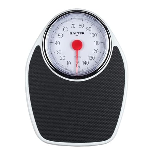 Salter Doctor Style Mechanical Bathroom Scales – Retro White + Black Accurate Weighing, Easy to Read Analogue Dial, Sturdy Metal Platform, Weigh up to 150 kg, No Buttons or Batteries, Hassle Free