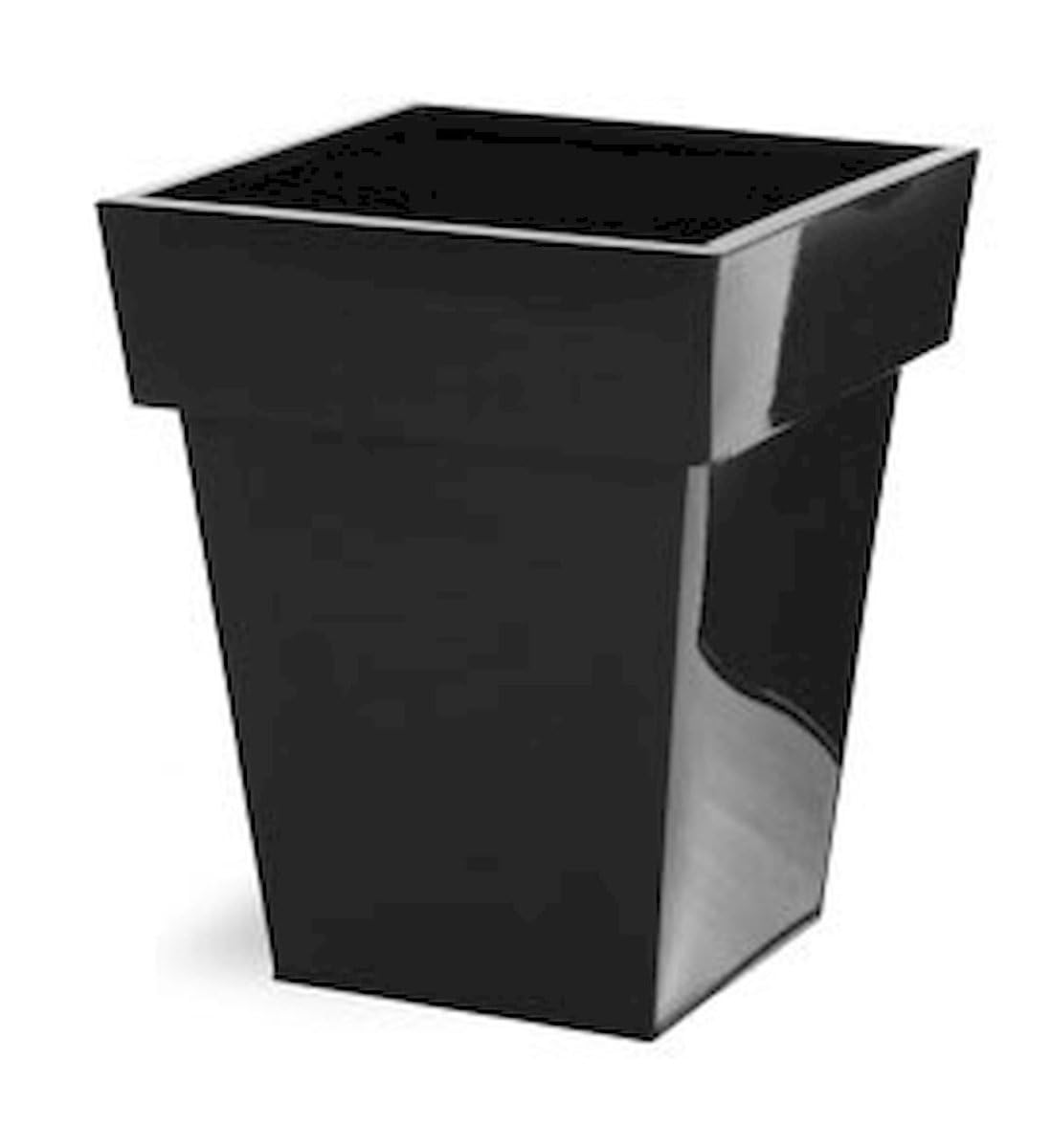 212 Main Black Finished Metal Planter