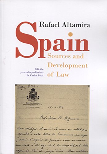 Portada de Spain Sources and Development of Law
