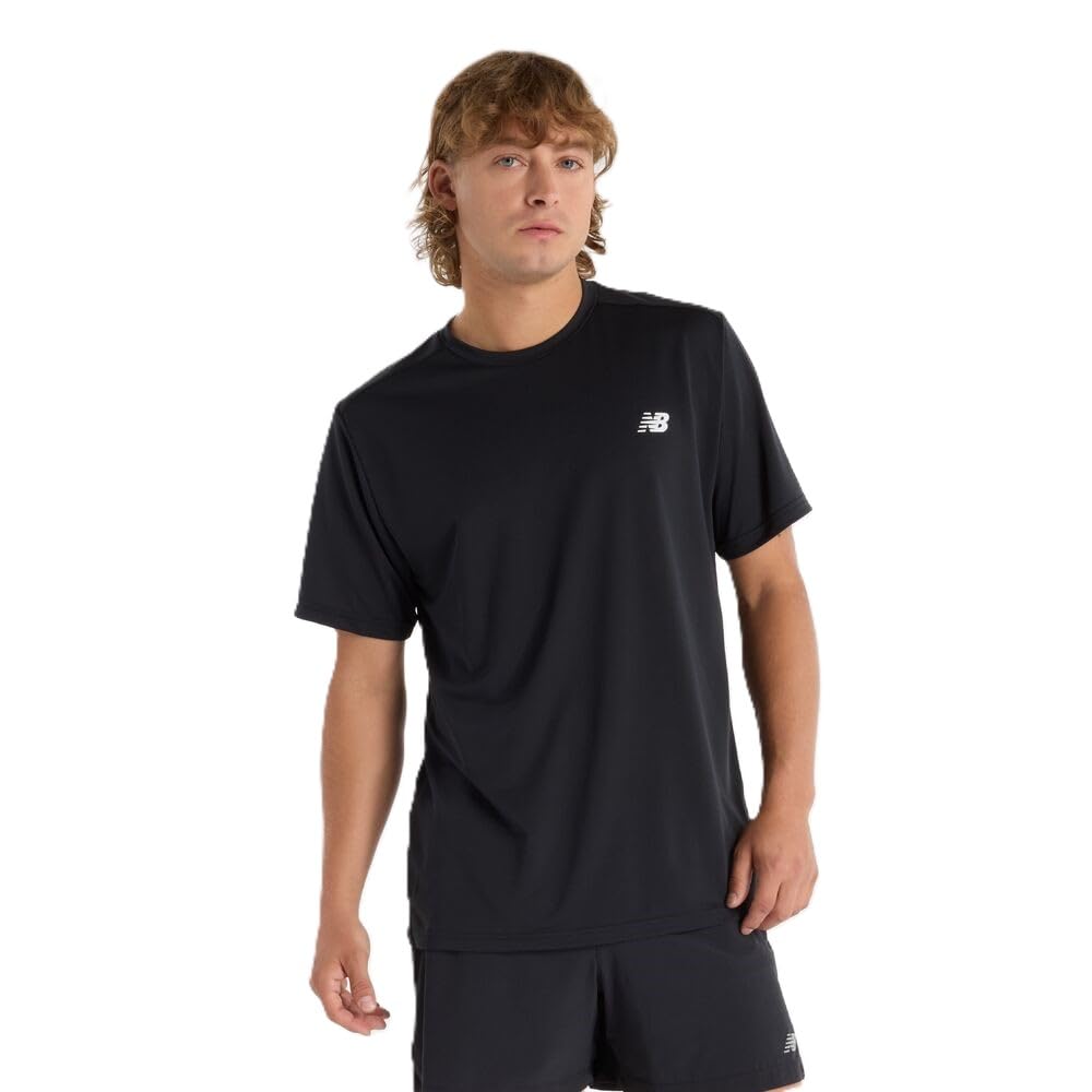 

                                                    New Balance Men's Sport Short Sleeve T-Shirt, Blac