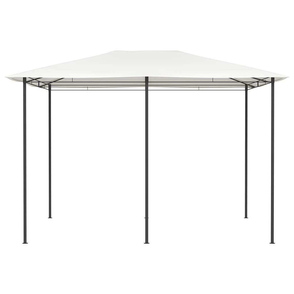 Gazebo da Giardino 3x4x2,6 m in Acciaio e Tessuto Crema | Struttura parasole per giardino e cortile, ideale per pranzi all'aperto e feste in famiglia.