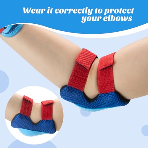 Image of CKE Toddler Knee Pads and Elbow Pads with Wrist Guards for Kids, Size M | 3-in-1 knee pads for kids with wrist guards. Kids knee pads and elbow pads for skating, cycling, rollerblading and scooters