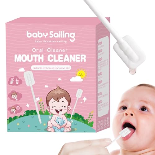 Paquete de 30 limpiadores de lengua de gasa para bebé, barra de limpieza bucal, limpiador de cepillo de dientes de bebé, limpiador de lengua I-nfant, barra de limpieza de boca de bebé, de