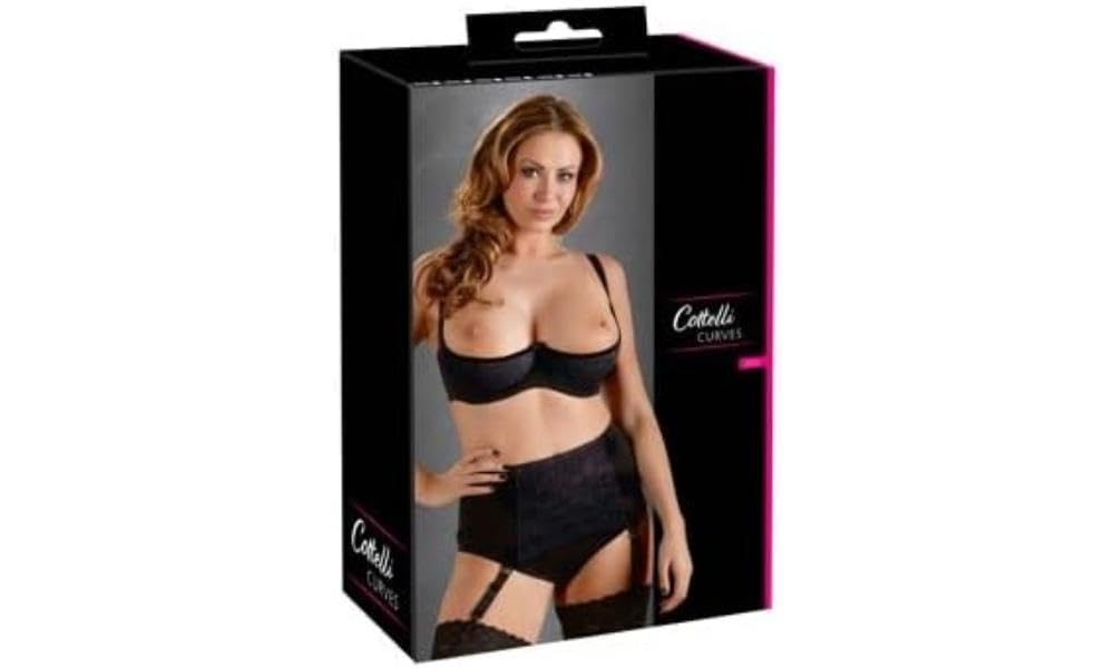 Cottelli Curves Women's Shelf Bra Black 95F
