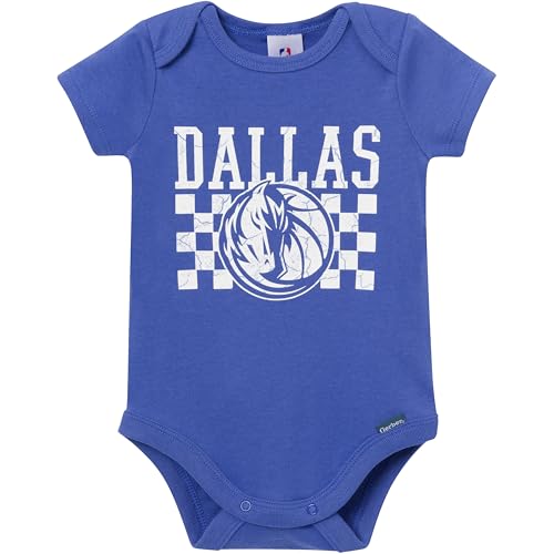 Image of Gerber Baby NBA Boys & Girls 2-Pack Short Sleeve Onesie Bodysuits