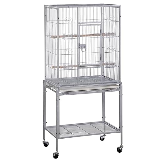 Best Bird Cages – Stylish Designs & Spacious Setups for All Birds 5 Large Flight Cage with Rollers
