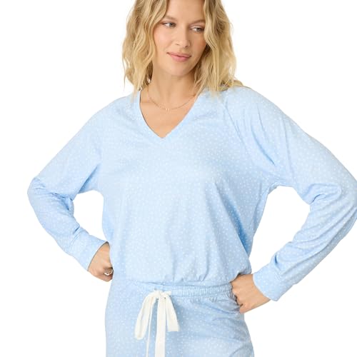 Image of PJ Salvage Women's [Amazon Exclusive] Cloud Jersey Open-bottom Pajama 2-piece Pj Set
