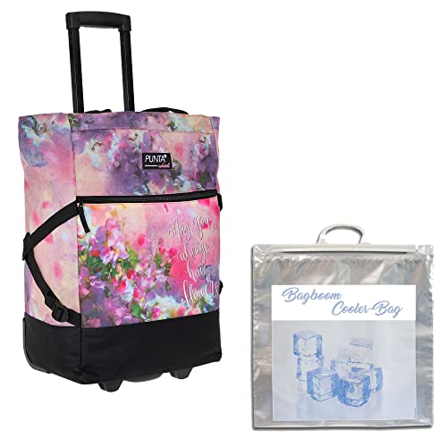 Einkaufstrolley Trolley groß Einkaufsroller faltbar Punta Wheel 35 Liter Volumen Alu Stange Schulter-Handgurte Auswahl…