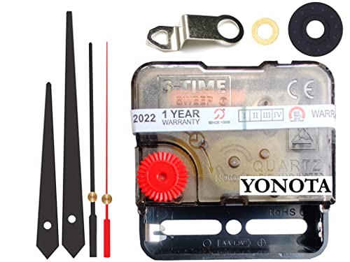 Image of D'CLOCK A Product of SONAM Quartz, Sweep Movement Machine for Wall Clock (Made in India 100%) (Black 1)