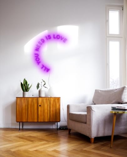 LED Signs All You Need IS Love 80 Lifestyle Purple