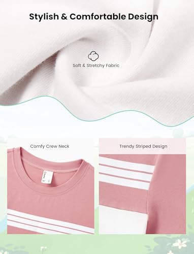 Image of PATPAT Family Matching Outfits Mommy and Me Dresses Floral Dress & T-Shirts | Mommy and Me Easter Dresses, Puff Sleeve Floral Sundress, Cotton Blend T-shirts, Couples Party Wedding Vacation Outfits