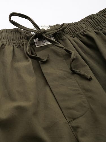 Image of Majestic Man Men Mid Rise Comfort Fit Solid Pure Cotton Casual Style Lounge Pants