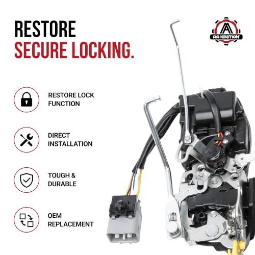 Image of Front Driver Side Power Door Lock Actuator - Compatible with Toyota - Tacoma - Door Lock Actuator Motor - OEM Door Lock Actuator - Replaces 69040-04010, 931-492 - 1998-2004