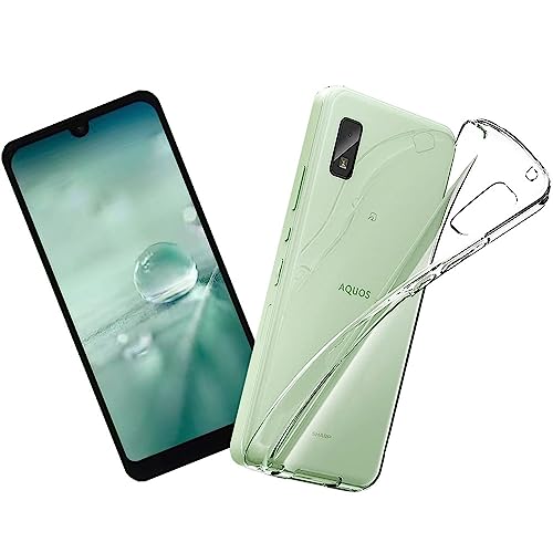FOR AQUOS wish3 A302SH TPU保護ケース 透明専用携帯ケースソフトウェアシリコンケース薄型FOR AQUOS wish3 A302SH 全面保護カバー 防水黄色 くなりにくい超薄型