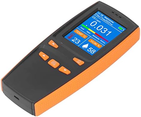 Aramox Ozone Meter Detector ABS Multifunctional Intelligent Ozone Meter with 2.8in LCD Screen USB Charging Port for Home Office Indoor Outdoor Use