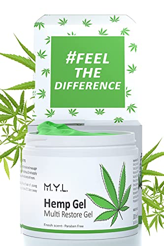 M.Y.L Hemp Skincare Gel Lenitivo.Pomata Antinfiammatoria Forte Naturale + Olio Di Canapa.Crema Massaggio Professionale,Dolori Articolari-Muscolari,Sport,Cervicale,Schiena.Pro Active Muscle Extra 300ml