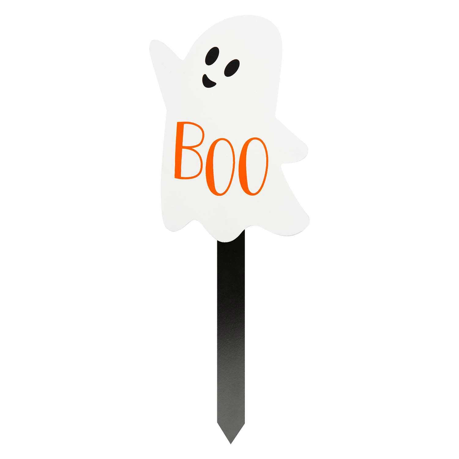 Ghost Stake Sign Halloween Decoration 18Cm X 13Cm White X 1 from B&Q