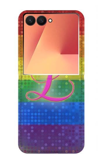 Housse Samsung Z Flip 7 LGBT arc-en-ciel en cuir pour afficher sa fierté en festival