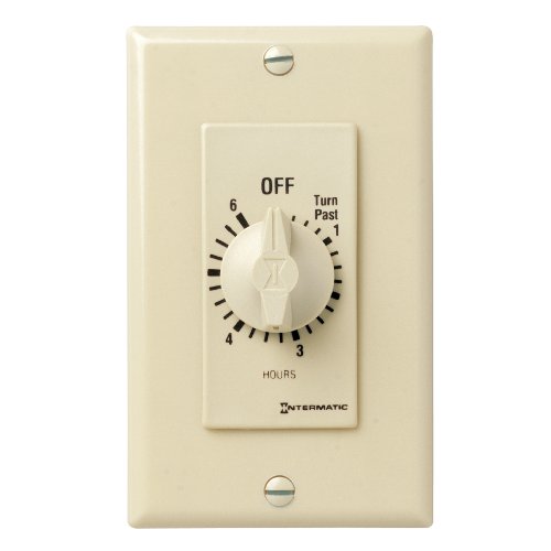 ❤ Crazy Deals Intermatic FD36H 6-Hour Spring-Loaded Wall Timer for Automatic-Off of Fans and Lights, Ivory
