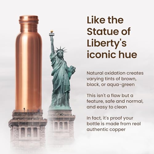 Otiem CWB005 34Oz Pure Copper Water Bottle thumb #4