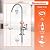 Express Water Deluxe Water Filter Faucet – Chrome Coke-Shaped Faucet – 100% Lead-Free Drinking Water Faucet – Compatible with Reverse Osmosis Water Filtration Systems