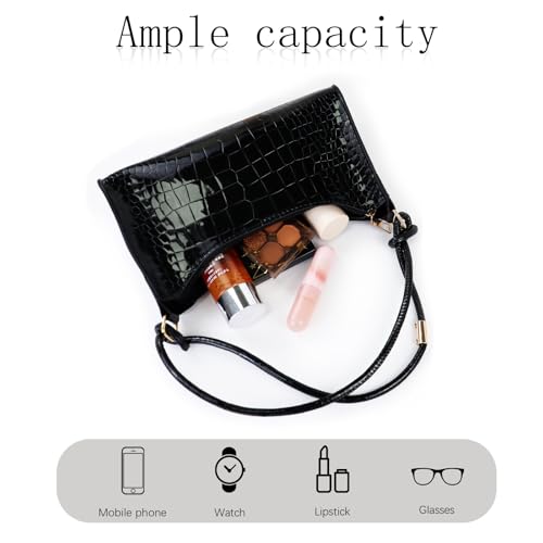 Shoulder Bag, PU Leather Shoulder Bag Purse Shoulder Handbag for Women, Elegant Shoulder Purse with Zipper4