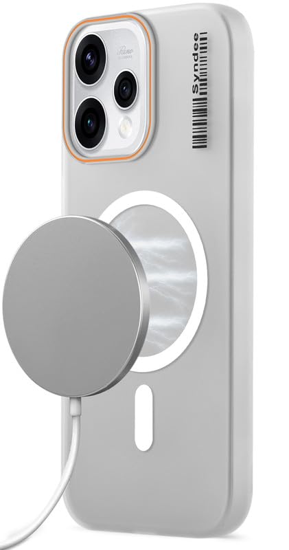 Mr. Case Back Cover for Oppo Reno 15 5G Sleek Frosted Translucent Back Only Compatible with Wireless Magnetic Accessories | Anti-Scratch Shockproof Phone Case - White