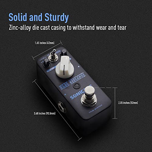 Image of SONICAKE Overdrive Pedal Overdrive Guitar Pedal Guitar Effects Pedal Vintage Dumble Blues Analog Blue Skreamer True Bypass
