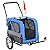 Aosom Elite-Jr 2-in-1 Dog Pet Bicycle Trailer/Jogging Stroller with 360-Degree Swivel Wheels & Large Easy Entry, Blue