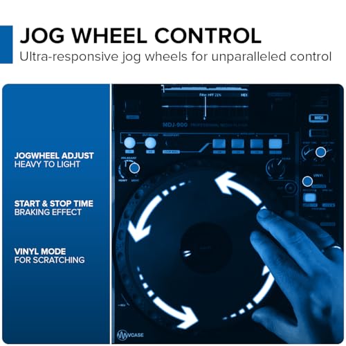 Reproductor MDJ-900 Gemini Sound con pantalla de 8 pulgadas y conexion USB 3
