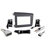 Harmony Audio Compatible with Honda Civic 2012 Double DIN Stereo Harness Radio Install Dash Kit Package New Copper, Polyvinyl Chloride (PVC) Black