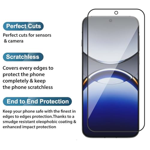 Image of POPIO Military-Grade Gorilla Tempered Glass for Oppo Reno 13 | 9H Hardness, Edge-to-Edge, Bubble-Free