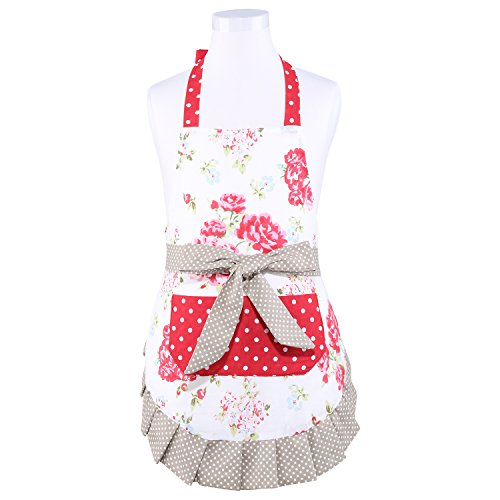 NEOVIVA Kitchen Apron for Kids with Pockets in Daily Play Kitchen, Double-Layered Toddler