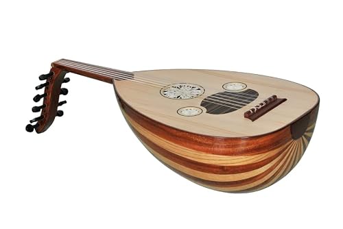 Quality Beginners Oud "The Turkish Butterfly" With Soft Carry Case (Mahogany-Linden/Glossy Finish) #TOP1