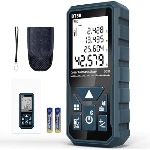 Laser Measure 165ft DT50 Laser Distance Meter 50M Cover