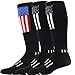 MOXY Sock America's Finest Deadlift Block Knee-High Dye-Sublimated Socks 3-Pack